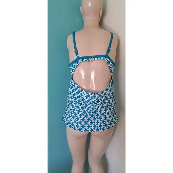 ALEX MARIE SIZE 14 TURQUOISE SWIMSUIT TOP WITH UNDERWIRE - Picture 2 of 6